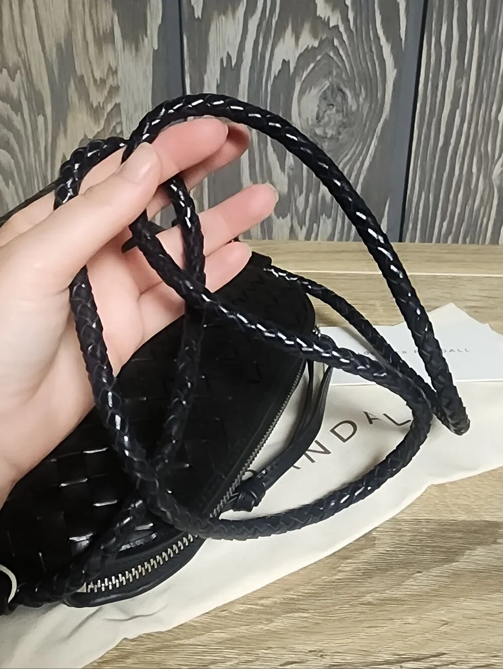 NWT Loeffler Randall Mallory Woven Crossbody Bag - Picture 7 of 8
